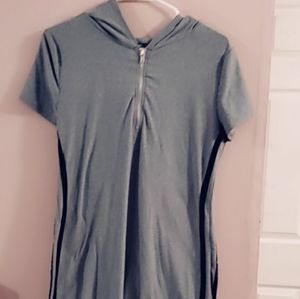 No Boundaries dress with zipper infront and hoodie